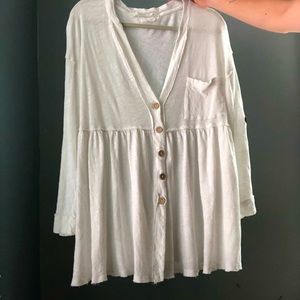 Free People White Top